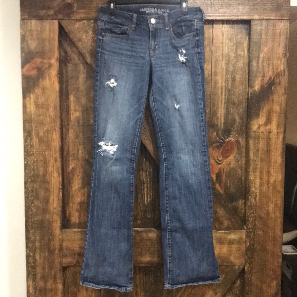 AE Favorite Boyfriend size 8 XTRA LONG Jeans